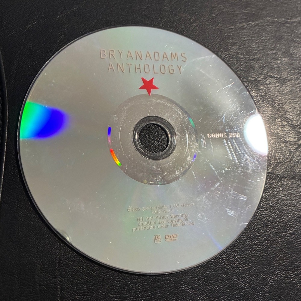 Bryan Adams Anthology Bonus DVD 2005 Rock Music Video Disc Only 0602498862414